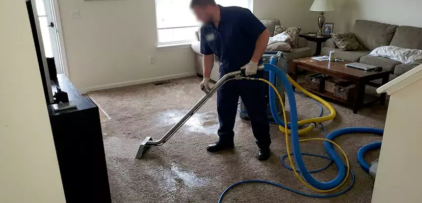 Flooded Basement Carpet Cleanup Griffin