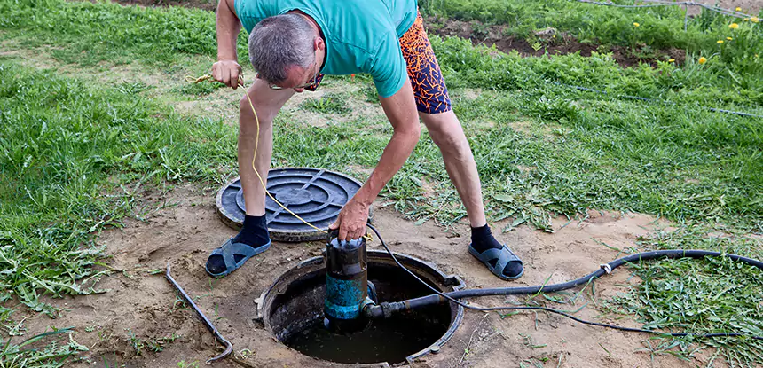 Outdoor Sewage Cleanup in Griffin