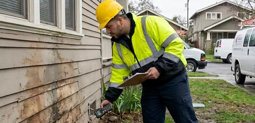 Water Damage Exterior Wall Griffin