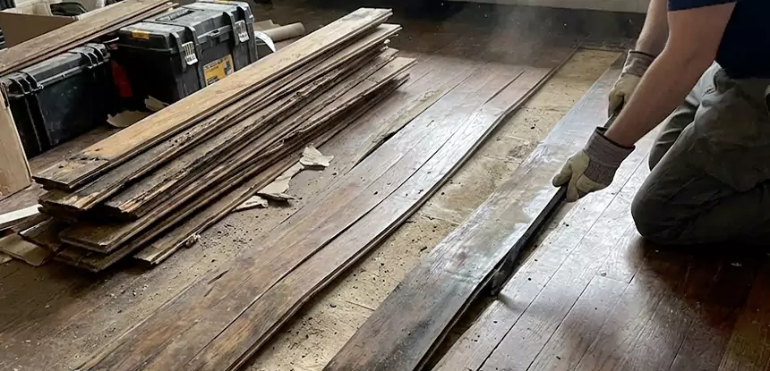Wood Veneer Water Damage Repair Griffin