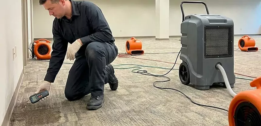 Drying Carpet Padding After Flood in Griffin